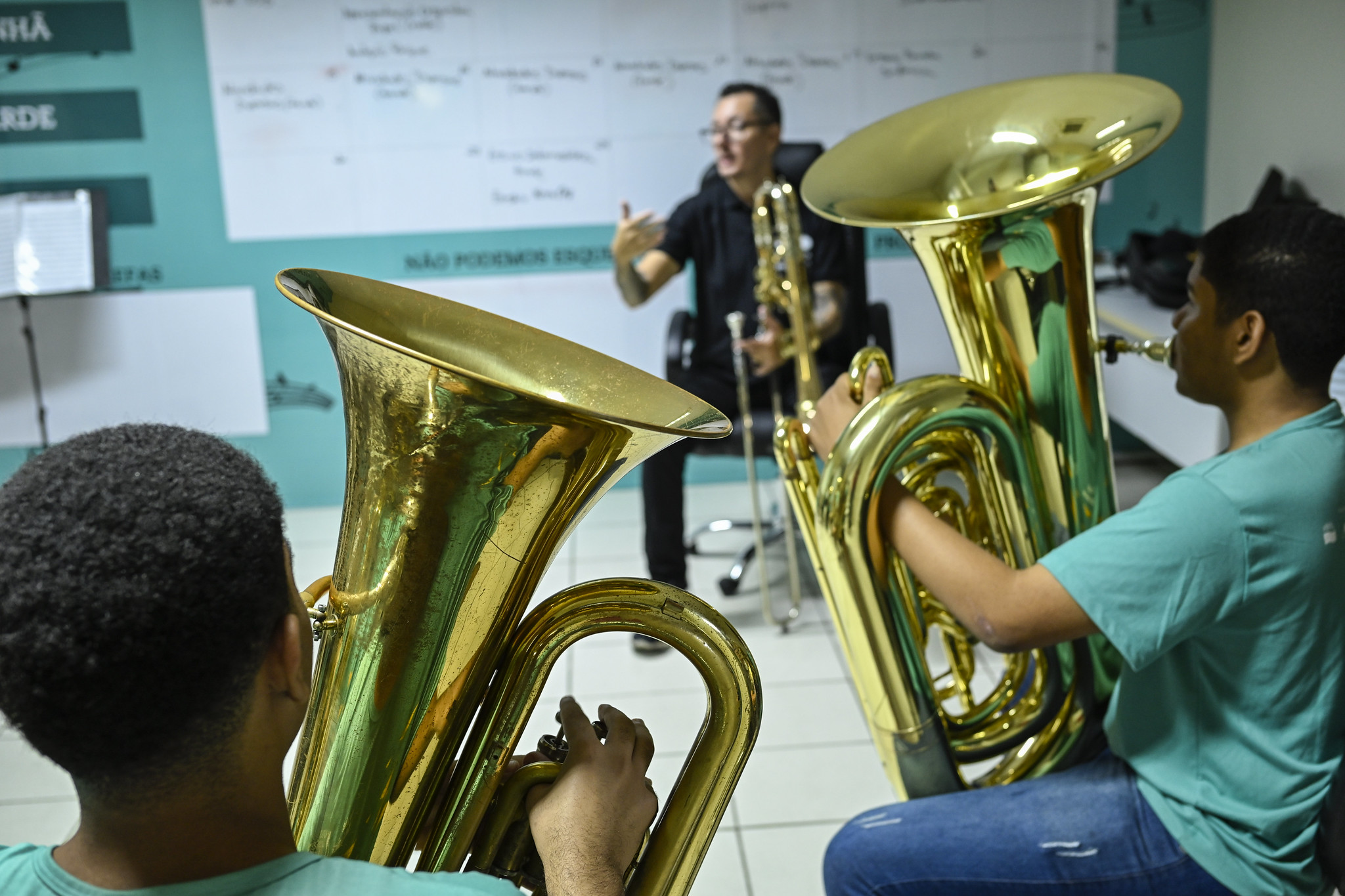 Músicos da Orquestra Sinfônica Brasileira darão aulas de instrumentos para alunos do Vale Música