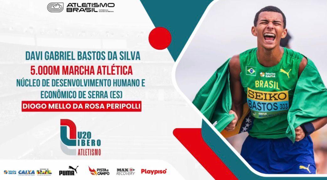 Davi Gabriel vai representar o Brasil no Ibero-Americano de Atletismo Sub-20, no Peru